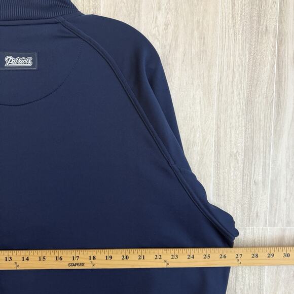 New England Patriots Full Zip Men’s XL Warm Up Track Jacket Blue NFL Football - Picture 12 of 12